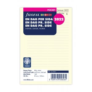 Système de recharge Calendrier Pocket 2022 - Jours Système de recharge Calendrier Pocket 2022 - Jours