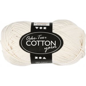 Fil de coton - blanc cassé - no. 8/4 - 50g Fil de coton - blanc cassé - no. 8/4 - 50g