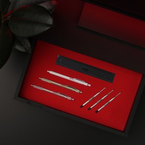 ROTRING 600 - Stylo bille - Moyen - Encre noire - Coffret Cadeau ROTRING 600 - Stylo bille - Moyen - Encre noire - Coffret Cadeau