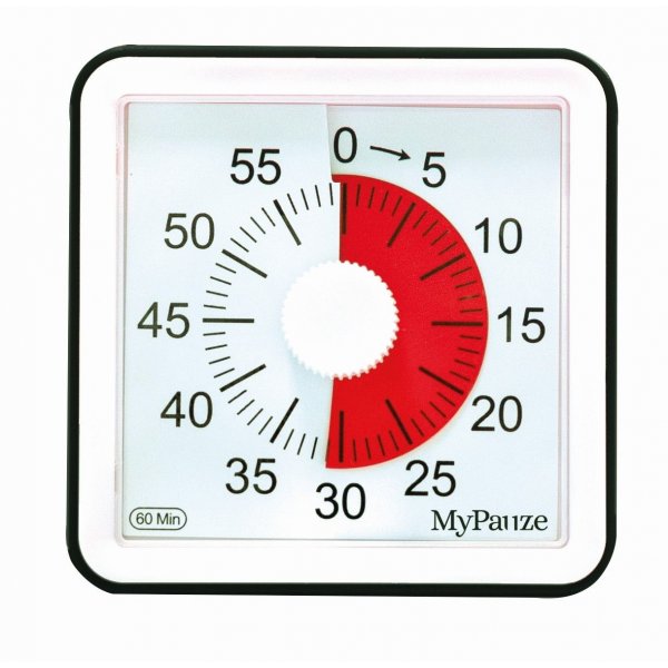 Horloge de concentration carre 8x8 cm