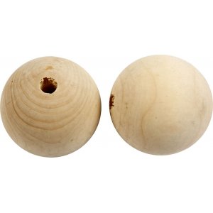 Perles en bois - Ø50 mm - 20 pcs Perles en bois - Ø50 mm - 20 pcs