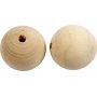 Perles en bois - 50 mm - 20 pcs