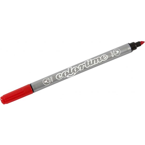 Marqueur Colortime Double - couleurs standards - 20 pcs
