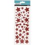 Autocollants paillets - rouge - toiles - 2 feuilles