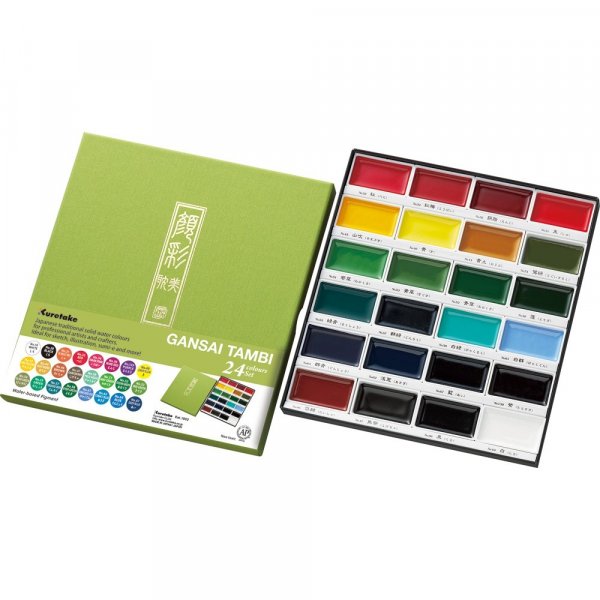 Peinture aquarelle Gansai Tambi - 24 couleurs