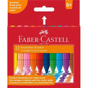 Poignée à craie en plastique - 12 couleurs Poignée à craie en plastique - 12 couleurs
