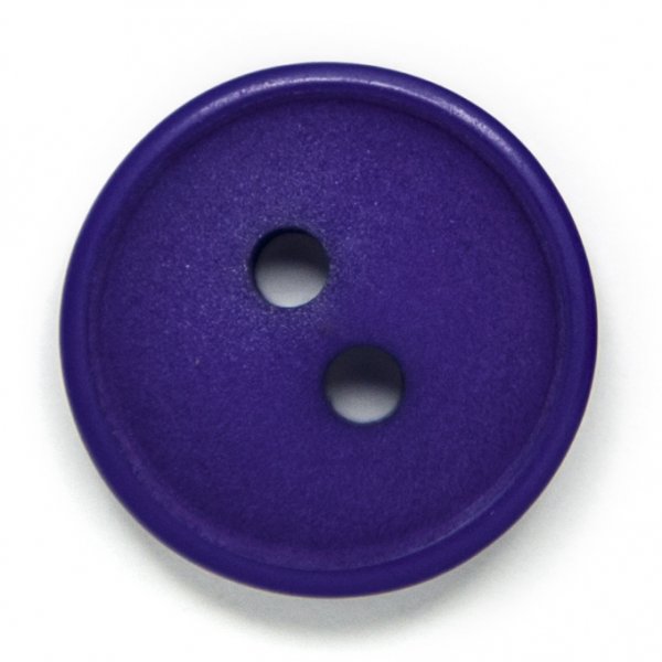 Bouton Ovale 2 trous 15 mm 6pcs - Violet