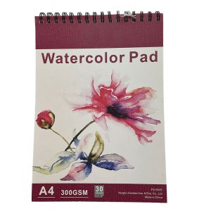 Bloc de papier aquarelle A4 - 300 g/m² - 30 feuilles Bloc de papier aquarelle A4 - 300 g/m² - 30 feuilles