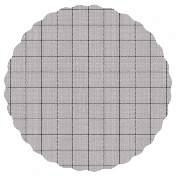 Bche PVC Ronde Carre - Grise