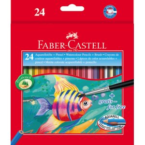 Set de crayons aquarelle - Faber-Castell - 24 pcs Set de crayons aquarelle - Faber-Castell - 24 pcs