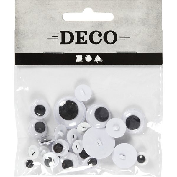 Yeux roulés - cousus - 24 pcs Yeux roulés - cousus - 24 pcs