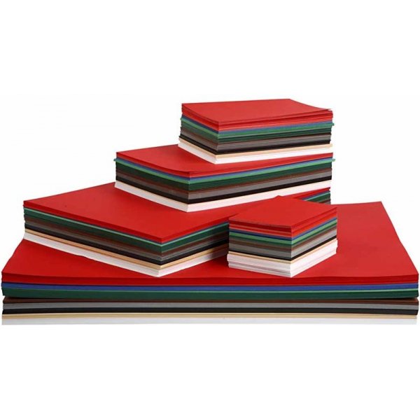 Carton de Noël - couleurs mélangées - A2, A3, A4, A5, A6 - 900 feuilles Carton de Noël - couleurs mélangées - A2, A3, A4, A5, A6 - 900 feuilles