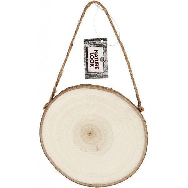 Plaque de porte - planche de bois avec bord en écorce Plaque de porte - planche de bois avec bord en écorce