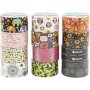 Ruban adhsif - motif - couleurs mlanges - 12 x 5 m