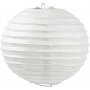 Lampe en papier - Blanc - Ronde - Ø20 cm