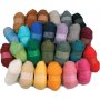 Laine carde - couleurs mlanges - 26 x 25 g