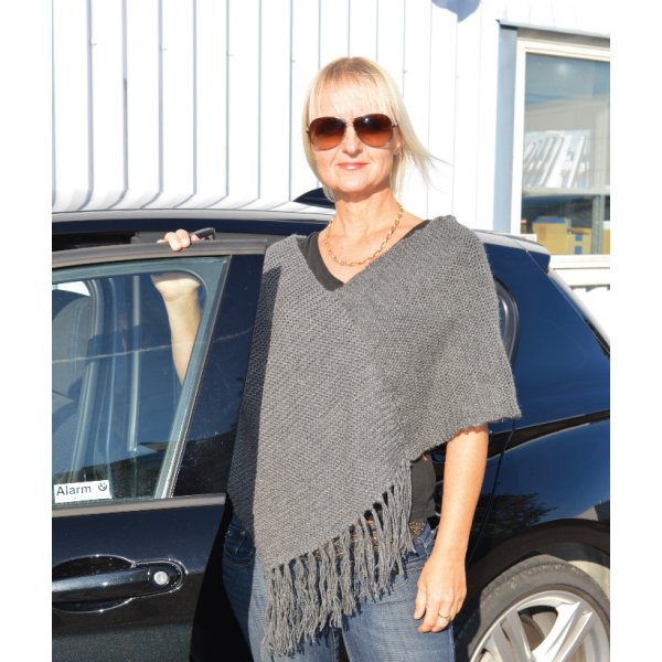 Patron tricot - Echarpe avec ou sans frange + Poncho