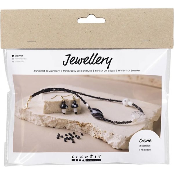 Mini DIY Kit Bijoux, harmonie noire, Collier lourd