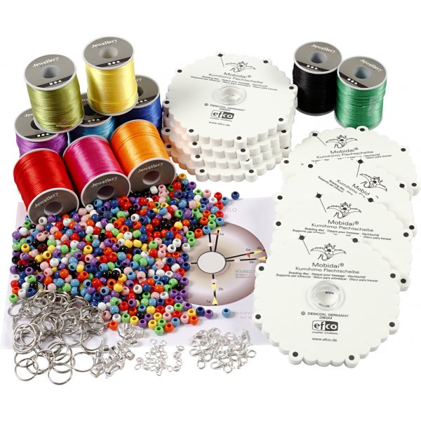 Ensemble de classe Kumihimo - Couleurs non - Couleurs vives