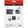 Mini Kit DIY Broderie - gris - Flocon de neige