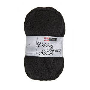 Fil Viking Alpaca Storm 50g - Noir (503) Fil Viking Alpaca Storm 50g - Noir (503)