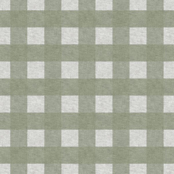 Toile cire PVC Ruta large - Vert