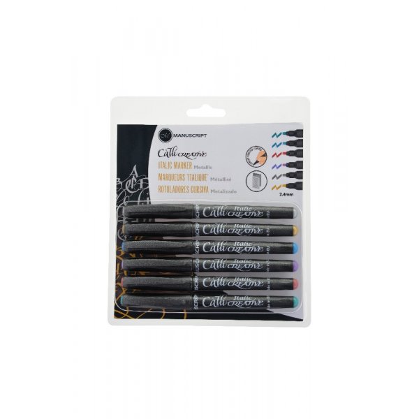 Marqueurs de calligraphie Creative Metallic - paquet de 6