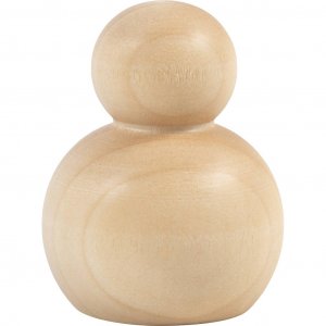 Corps de figurine en bois rond de 5 cm, 5 pièces Corps de figurine en bois rond de 5 cm, 5 pièces