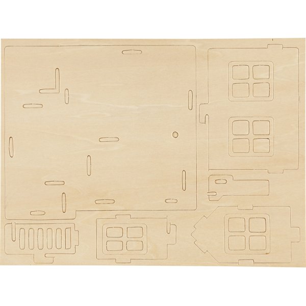 Figurine de chantier 3D - Maison avec terrasse