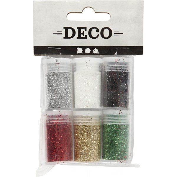 Paillettes - couleurs mlanges - 6 x 5 g