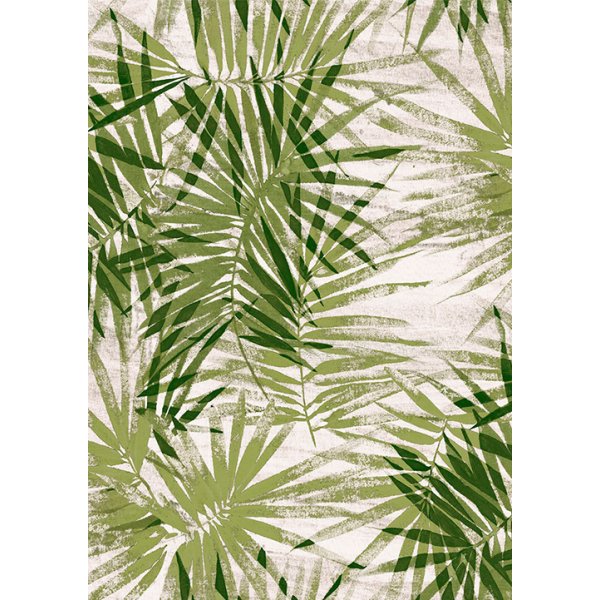 Feuilles de palmier en tissu cir