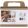 Mini Kit DIY Boules de Nol pour Sapin - Paillettes