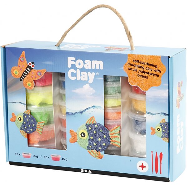 Coffret cadeau Foam Clay - couleurs mlanges