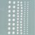 Demi-perles acryliques autocollantes 3 5 7 mm - perle blanche paquet de 72 rondes Demi-perles acryliques autocollantes 3 5 7 mm - perle blanche paquet de 72 rondes
