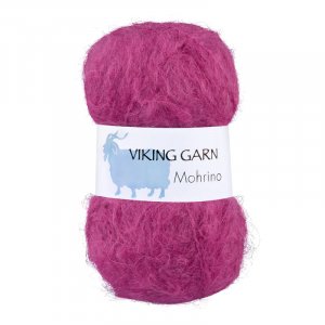 Fil Viking Mohrino 50g - Cerise foncée (573) Fil Viking Mohrino 50g - Cerise foncée (573)
