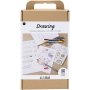 DIY Kit Draw - couleurs pastel - Figures mixtes