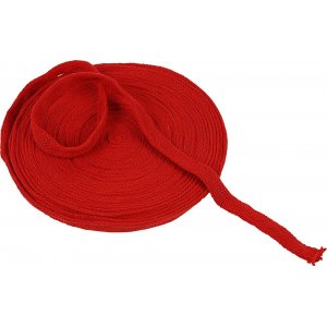 Tissu tricoté tubulaire - L15 mm - Rouge Noël - 10 m Tissu tricoté tubulaire - L15 mm - Rouge Noël - 10 m