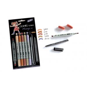 Coffret Copic Ciao 5+1 - Manga 4 Coffret Copic Ciao 5+1 - Manga 4