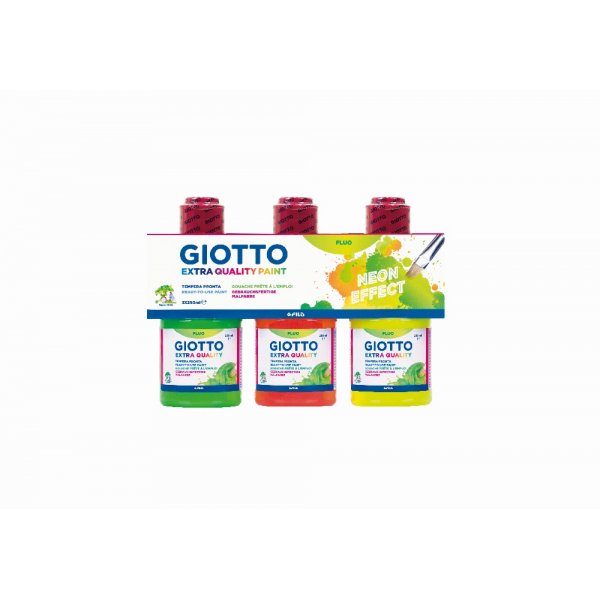 Peinture fluorescente Giotto - 3x250 ml