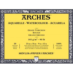 Bloc aquarelle Rough Grove Arches 185g Bloc aquarelle Rough Grove Arches 185g