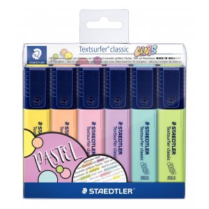 Stylo marqueur Textsurfer Classic Pastel Colors - 6 stylos Stylo marqueur Textsurfer Classic Pastel Colors - 6 stylos