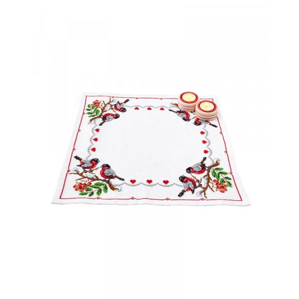 Kit de broderie Toile - Oiseaux sur branche de sorbier
