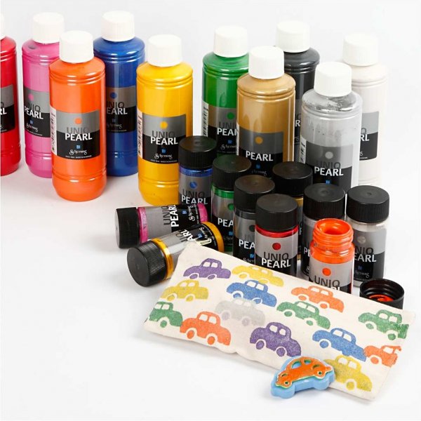 Textile Color - couleurs mlanges - nacre - 10 x 50 ml