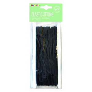 Cordon élastique 1 mm - Noir - Plusieurs longueurs ! Cordon élastique 1 mm - Noir - Plusieurs longueurs !