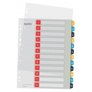 Classeur indice PP A4+ - 1-12 Classeur indice PP A4+ - 1-12