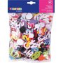 Lettres en feutre - autocollantes - 500 pcs