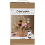 Kit DIY Papier Crpe - Bouquet