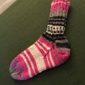 Image client Fil Viking Raggen 150g - Rose/gris/noir (770)