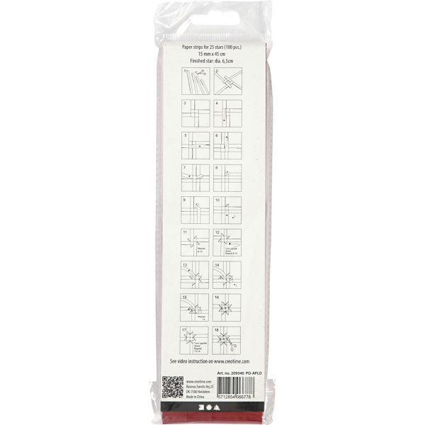 Bandes toiles - rouge - 6,5 cm - 100 bandes