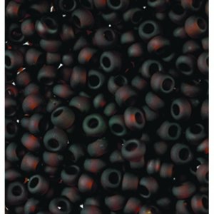 Rocailles mates transparentes ø 2,6 mm - marron foncé Rocailles mates transparentes ø 2,6 mm - marron foncé